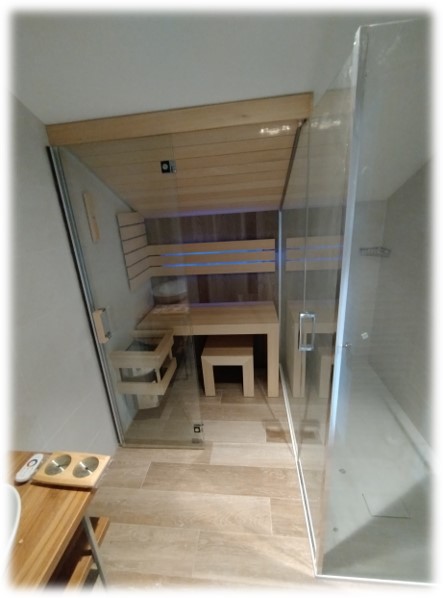 Sauna pod skosami w hotelu