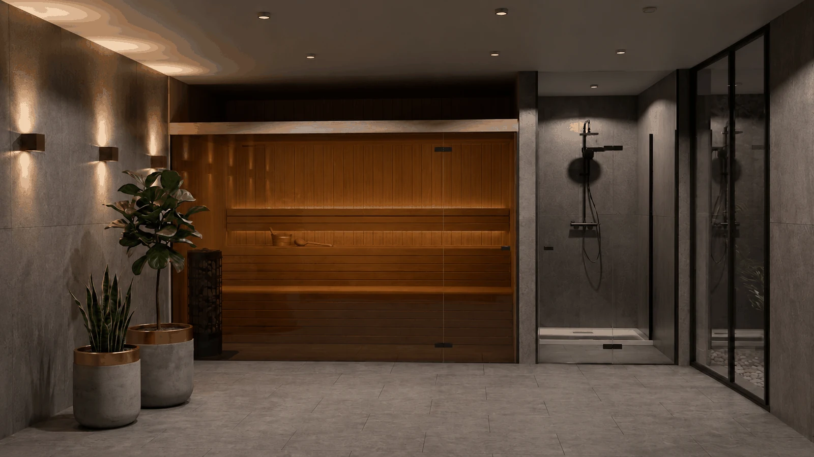 Sauna Domowa Premium – sauna premium Sautu, Luksusowa sauna wewnętrzna, idealnie dopasowana do Twojej przestrzeni. Na wymiar.